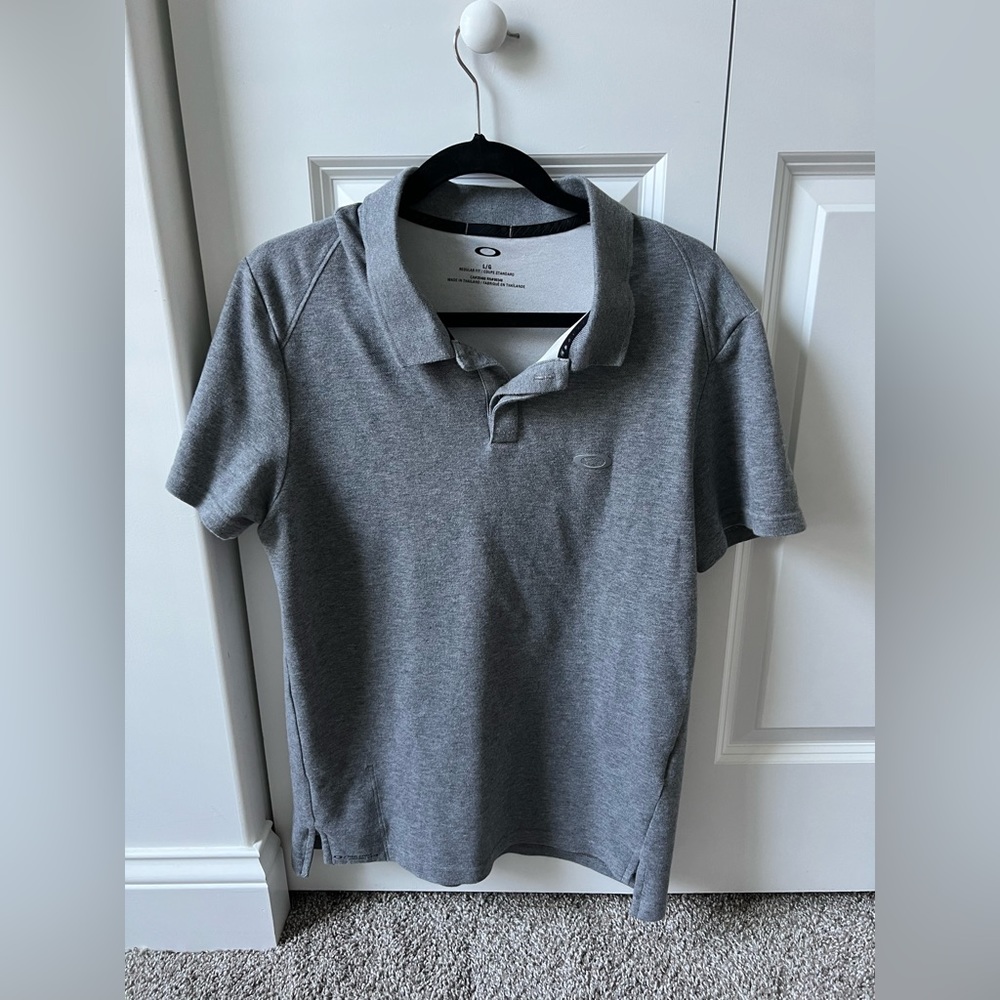 Oakley Men’s Grey Polo Shirt Large